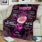 Breast Cancer To My Daughter Breast Cancer Awareness Flannel Blanket For Living Room And Bedroom Styling