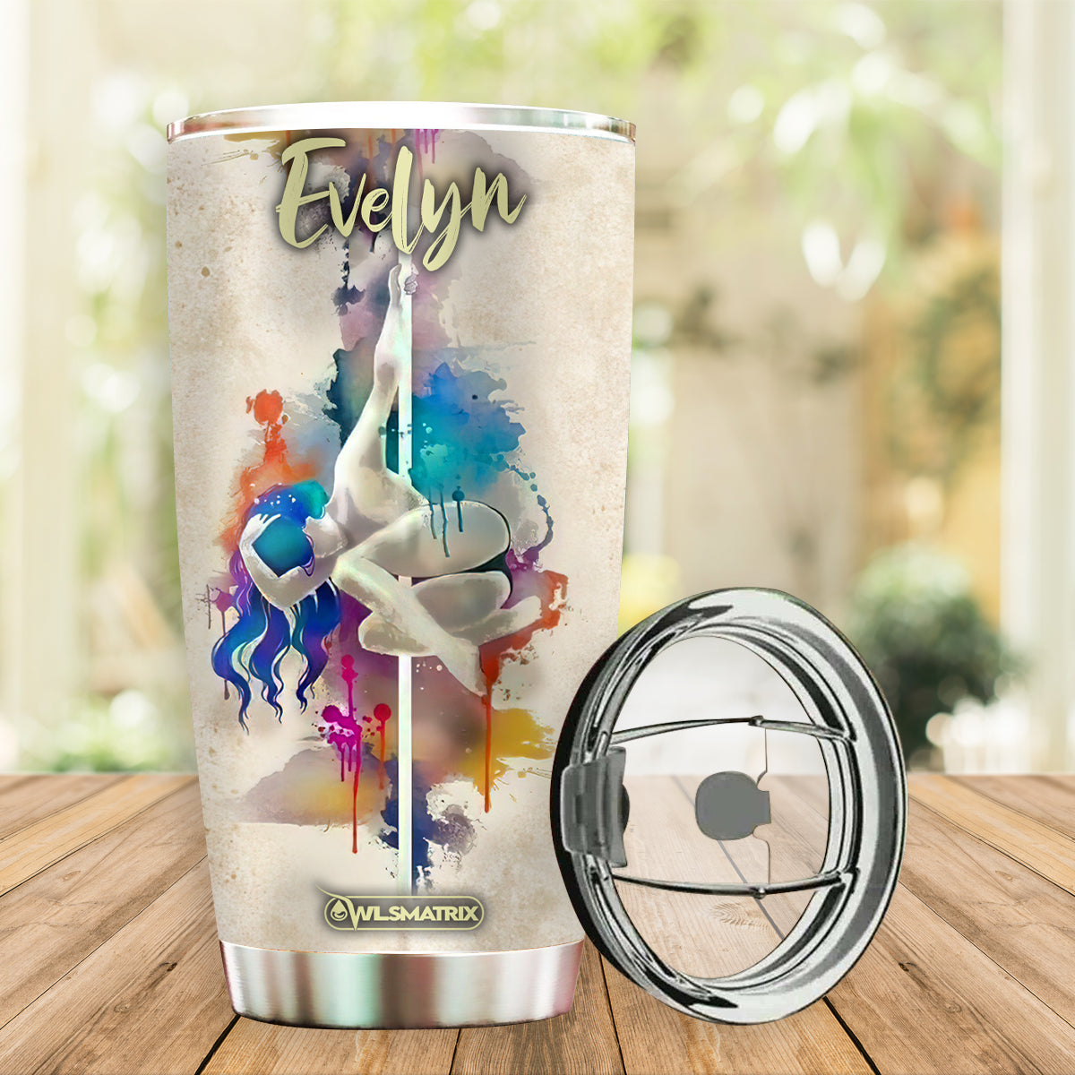 Pole Fitness In My Heart In Night Personalized 20 Oz Tumbler