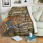 Deer To My Husband Hunting Flannel Blanket For Warm Home Decor And Relaxation