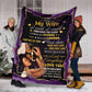 African American I Wish I Could Turn Back The Clock Personalized Flannel Blanket For Soft Bed Couch And Home Comfort