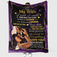 African American I Wish I Could Turn Back The Clock Personalized Flannel Blanket For Living Room And Bedroom Styling