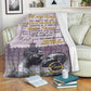 African You Are My Missing Piece Afro Couple Pink Personalized Flannel Blanket For Relaxing At Home And Travel