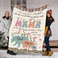 Bear I've Only Been With Dad Personalized Flannel Blanket For Soft Bed Couch And Home Comfort