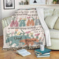 Bear I've Only Been With Dad Personalized Flannel Blanket For Relaxing At Home And Travel