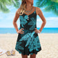 Turtle Is Beach Soul Limited 18 – Women's Summer Sleeveless V-Neck Camisole Dress