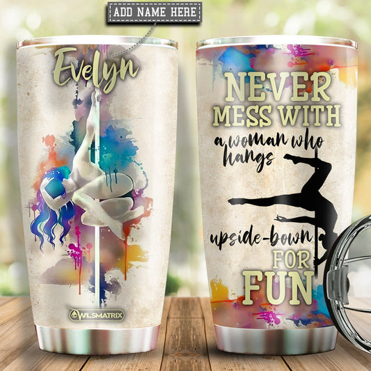 Pole Fitness In My Heart Personalized 20 Oz Tumbler For Home Office Car Cup Holder And Outdoor Adventures