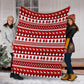 Christmas Teacher Simple Pattern Flannel Blanket For Cozy Home Lounging And Gifting