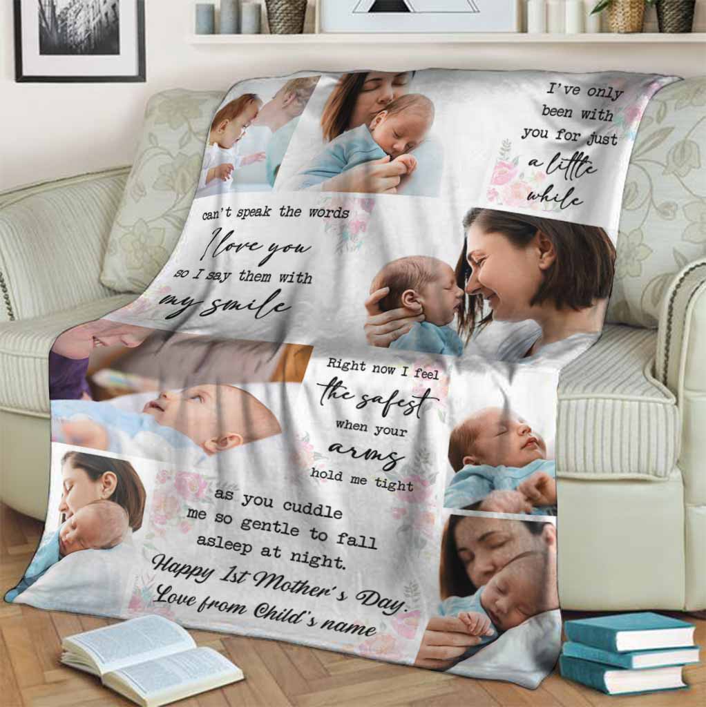 Family I've Only Been With You For A Little While Photo Flannel Blanket For Bed Sofa And Reading Nook Decor