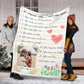 Family 10 Reasons Why I Love You Personalized Photo Flannel Blanket For Soft Bed Couch And Home Comfort