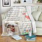 Family 10 Reasons Why I Love You Personalized Photo Flannel Blanket For Relaxing At Home And Travel