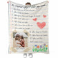 Family 10 Reasons Why I Love You Personalized Photo 50 x 60 Inch Flannel Blanket For Cozy Bedroom And Sofa Decor