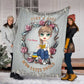 Book Lover So Cute Personalized Flannel Blanket For Soft Bed Couch And Home Comfort
