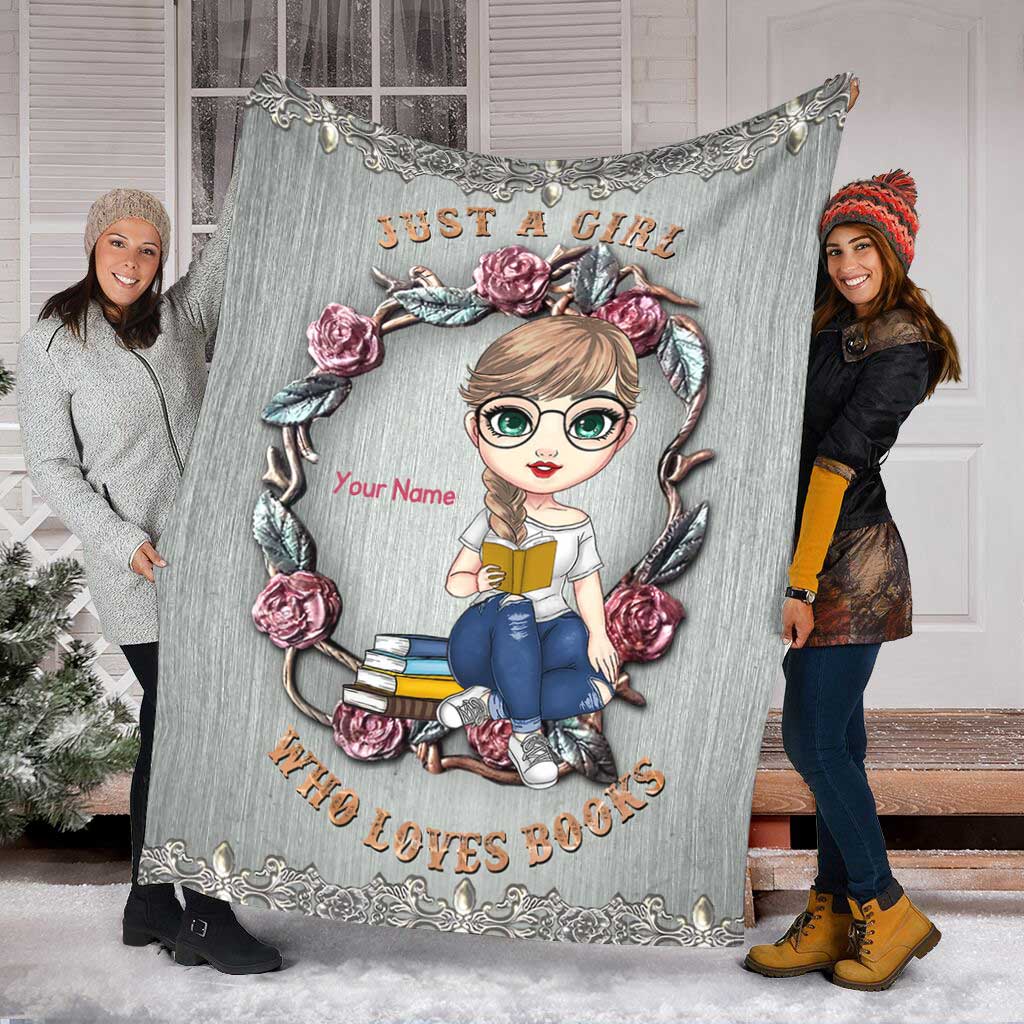 Book Lover So Cute Personalized Flannel Blanket For Soft Bed Couch And Home Comfort