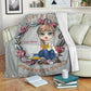 Book Lover So Cute Personalized Flannel Blanket For Living Room And Bedroom Styling