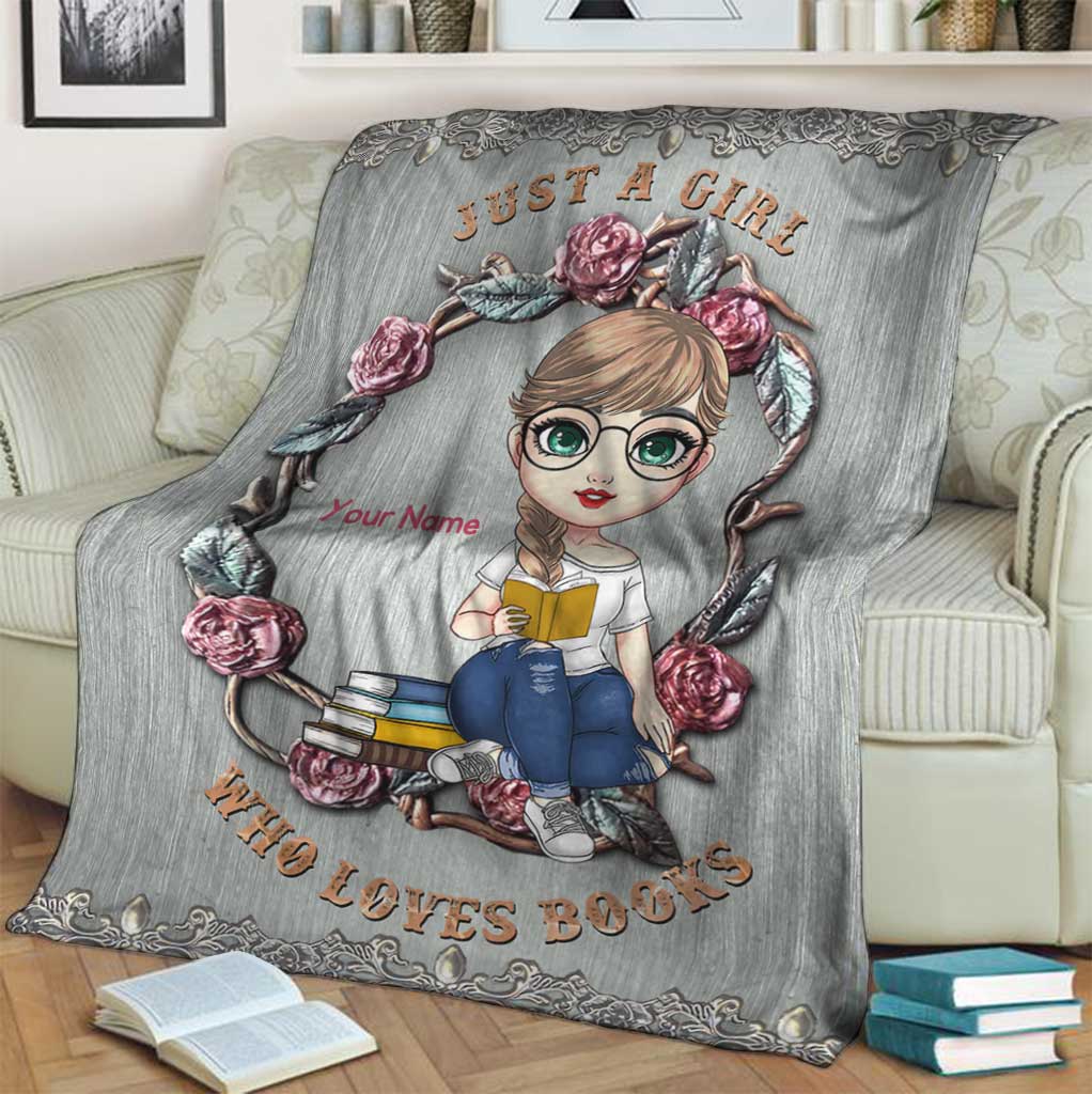 Book Lover So Cute Personalized Flannel Blanket For Relaxing At Home And Travel