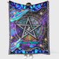 Witch Mystical Pentagram Star Personalized Flannel Blanket For Living Room And Bedroom Styling