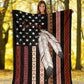 Native American Flag Native American Flannel Blanket For Cozy Home Lounging And Gifting