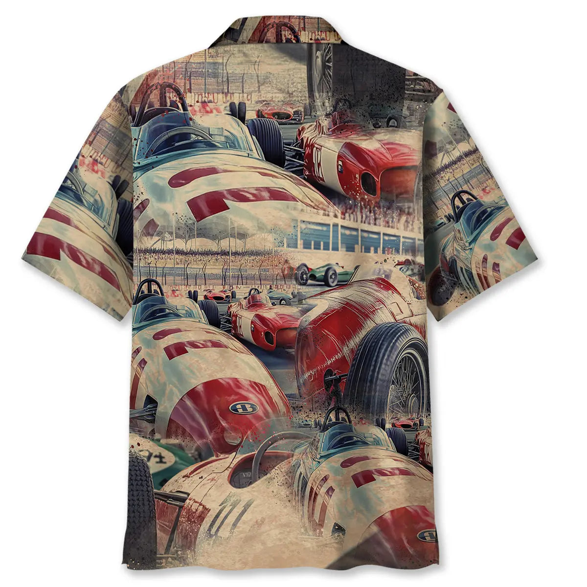 1950's European Racing Car Hawaiian Shirt