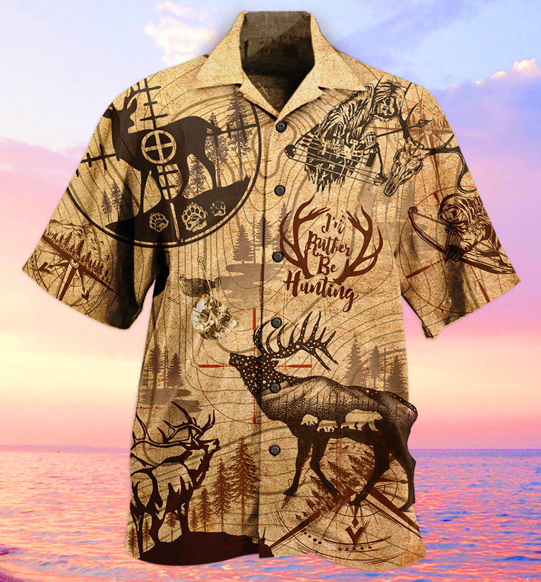 Vintage Hunting Deer Outdoor Style – Hawaiian Shirt