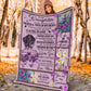 Fibromyalgia To My Daughter Fibromyalgia Awareness Flannel Blanket For Bed Sofa And Reading Nook Decor