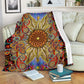 Hippie Soul Floral Beautiful Flannel Blanket For Warm Home Decor And Relaxation