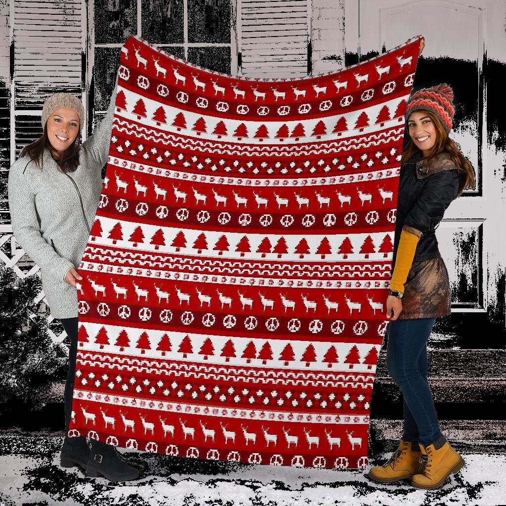 Christmas Simple But Nice Flannel Blanket For Bedroom Couch And Daily Comfort