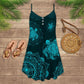 Turtle Beach Soul Love Life – Women's Summer Sleeveless V-Neck Camisole Dress
