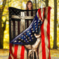 Jesus American Flag Christian Flannel Blanket For Cozy Home Lounging And Gifting