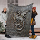Dragon Protects Your Life Flannel Blanket For Bedroom Couch And Daily Comfort