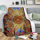 Hippie Soul Floral Beautiful Flannel Blanket For Relaxing At Home And Travel
