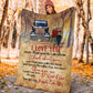 Truck I Love You Truck Couple Trucker Flannel Blanket For Bed Sofa And Reading Nook Decor