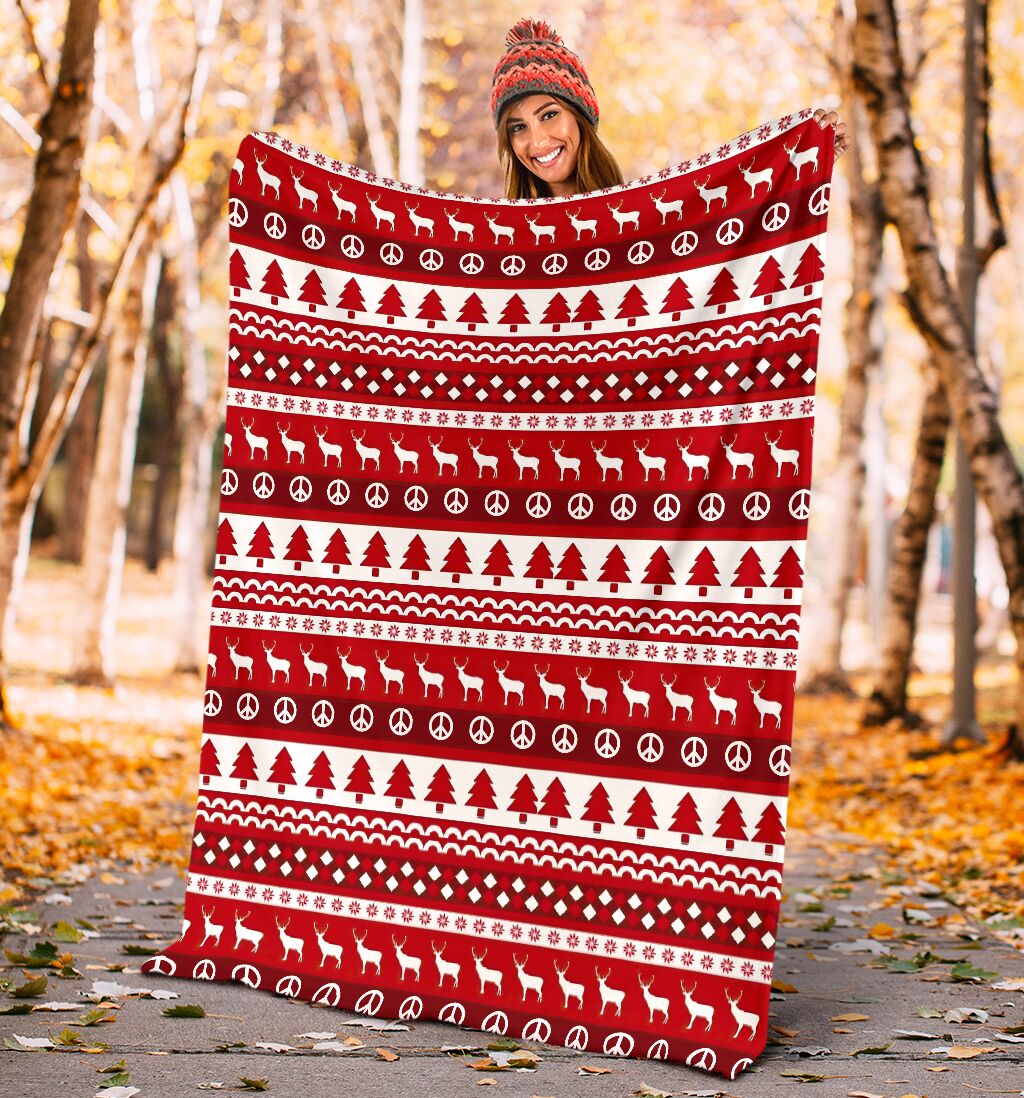 Christmas Simple But Nice Flannel Blanket For Bed Sofa And Reading Nook Decor