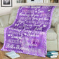 Fibromyalgia Awareness Flannel Blanket For Living Room And Bedroom Styling