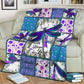 Mental Health Awareness Dragonfly Flannel Blanket For Living Room And Bedroom Styling
