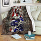 Hunting American Hunters Flannel Blanket For Soft Bed Couch And Home Comfort