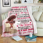 African American I Asked God For A Best Friend Flannel Blanket For Living Room And Bedroom Styling