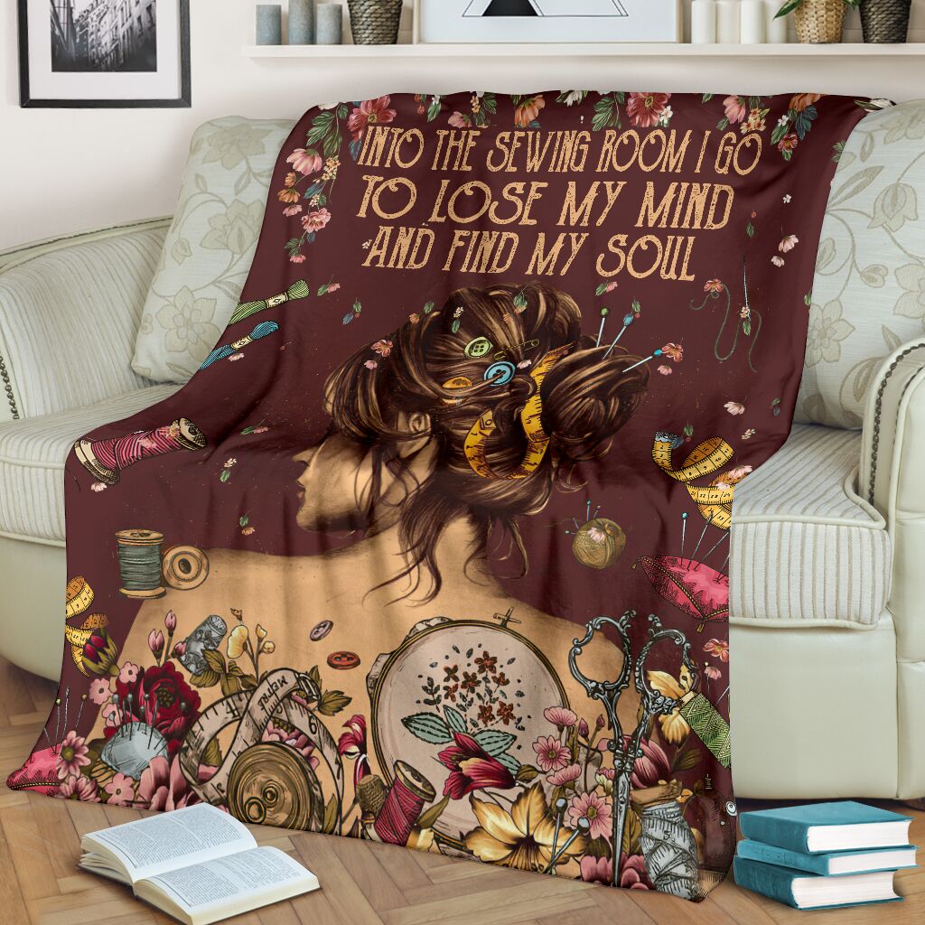 Sewing Into The Sewing Room Flannel Blanket For Living Room And Bedroom Styling