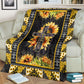 God Cross On Sunflower Christian Flannel Blanket For Living Room And Bedroom Styling