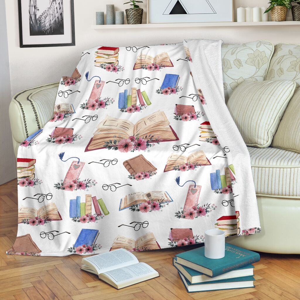 Book Lovers Book Flannel Blanket For Warm Home Decor And Relaxation