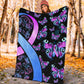 Mental Health Awareness Hope Flannel Blanket For Bed Sofa And Reading Nook Decor