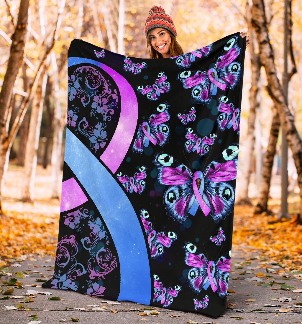 Mental Health Awareness Hope Flannel Blanket For Bed Sofa And Reading Nook Decor