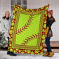 Softball Love Sport In Life Flannel Blanket For Bedroom Couch And Daily Comfort