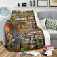 Deer To My Husband Hunting Flannel Blanket For Relaxing At Home And Travel