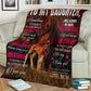 Horse Daughter Gift Flannel Blanket For Living Room And Bedroom Styling