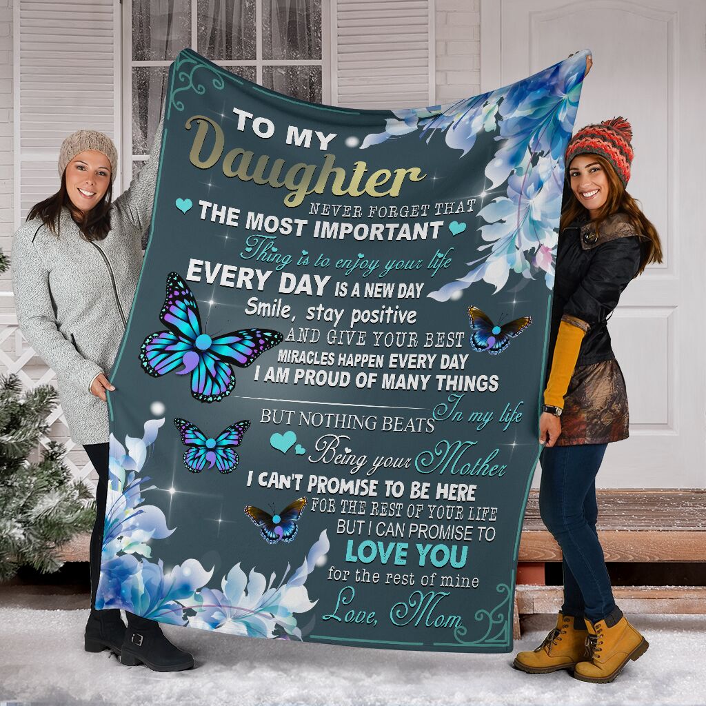 Mental Health Awareness Daughter Gift Flannel Blanket For Bedroom Couch And Daily Comfort