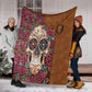Skull Lovers Beautiful Rose Flannel Blanket For Bedroom Couch And Daily Comfort