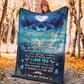 Dolphin To My Wife Dolphin In The Ocean Flannel Blanket For Bed Sofa And Reading Nook Decor