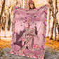 Breast Cancer Survivor Awareness Flannel Blanket For Bed Sofa And Reading Nook Decor