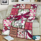 Breast Cancer Awareness Dragonfly Flannel Blanket For Living Room And Bedroom Styling