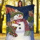 Owl Christmas Is Coming Flannel Blanket For Cozy Home Lounging And Gifting